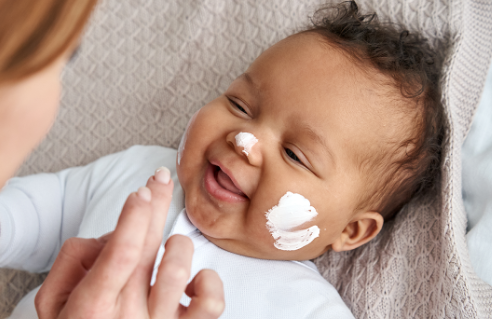 moisturizing baby face