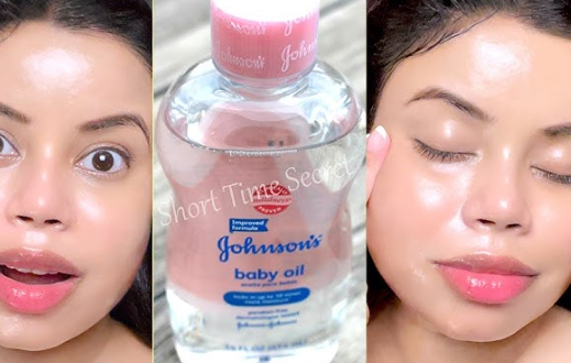 Johnson Baby Oil as Face Moisturizer